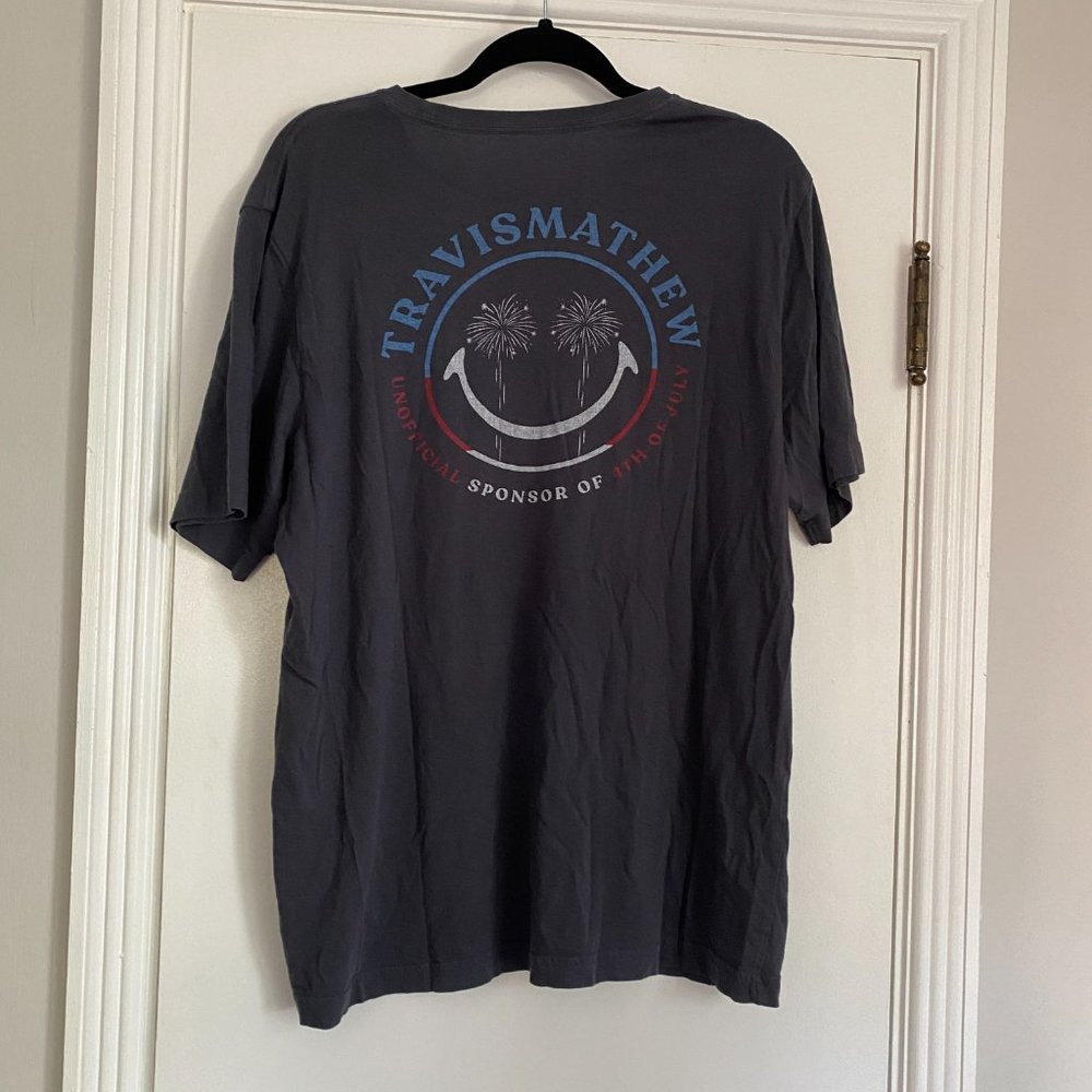 Travis Mathew Men's Party Boss Mens Golf T-Shirt Patriotic Size L - Picture 5 of 6